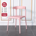 Scandinaviancasual modern thickened plastic chair for home dining table and chairs stackable back chair stool desk horn chair