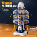 wholesale aerospace rocket model storage parking lot car kids toy set boy engineering fleet