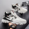 Spring men's new high-top shoes, men's sneakers, trendy versatile chunky sole height-increasing casual running dad shoes