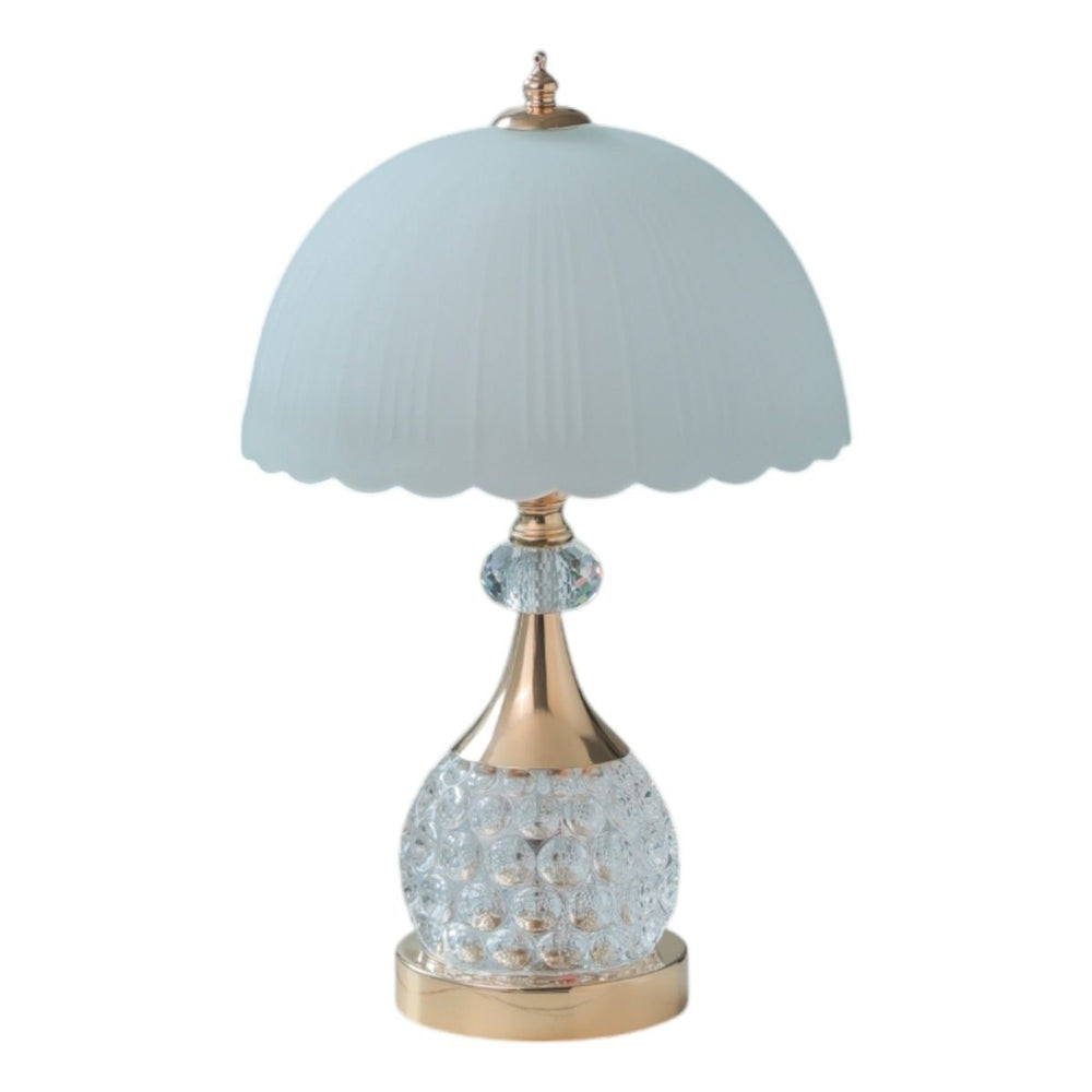 Crystal bedside table lamp american retro table lamp high-end table lamp master bedroom adjustable lighting fixture remote control home lamp