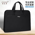 Large capacity business briefcase waterproof document bag conference folder oxford cloth file bag with custom logo printing