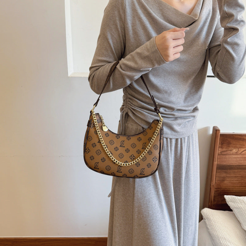 Crescent bag for women 2025new arrival large capacity underarm texture women's accessible luxuryniche style design classy sense crossbody