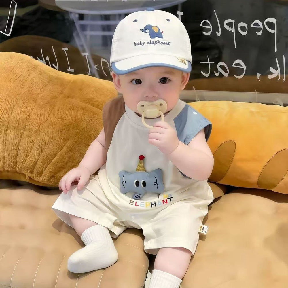 Baby summer unisex romper: adorable, stylish, lightweight sleeveless bodysuit for newborns and young babies - perfect summer outfit!