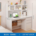 Nordic student desk with bookshelf - all-in-one home bedroom desktop computer desk - assembled study table for elementary school students - writing desk