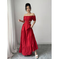 Aliexpress 1688 independent station in stock elegance backless bows waist women's dress