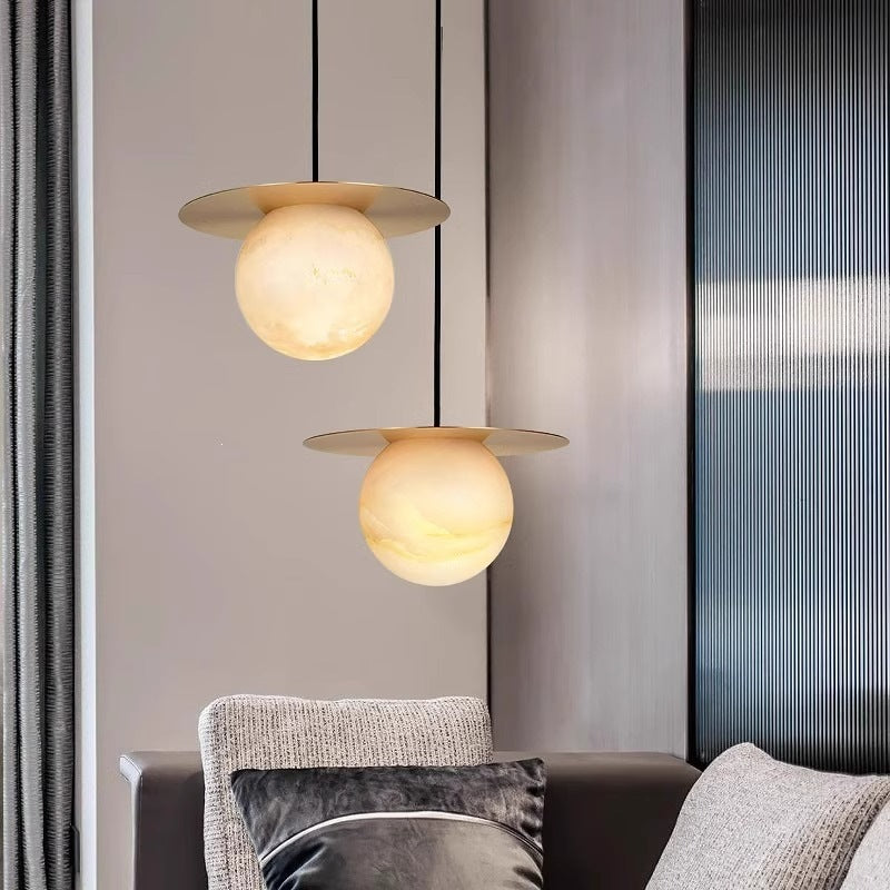 Spanish marble bedroom bedside lamp living room sofa side lamp casualaccessible luxury creative designer restaurant small chandelier