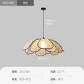 French cream style petal chandelier adjustable restaurant light, vintage retro petal lamp, high-end dining table lamp for dining room