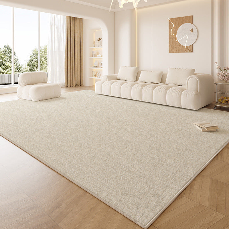 Distributed carpet living room classy sense  new style stain-resistant, wash-free, wipeable cream style pure color waterproof maintenance-free floor