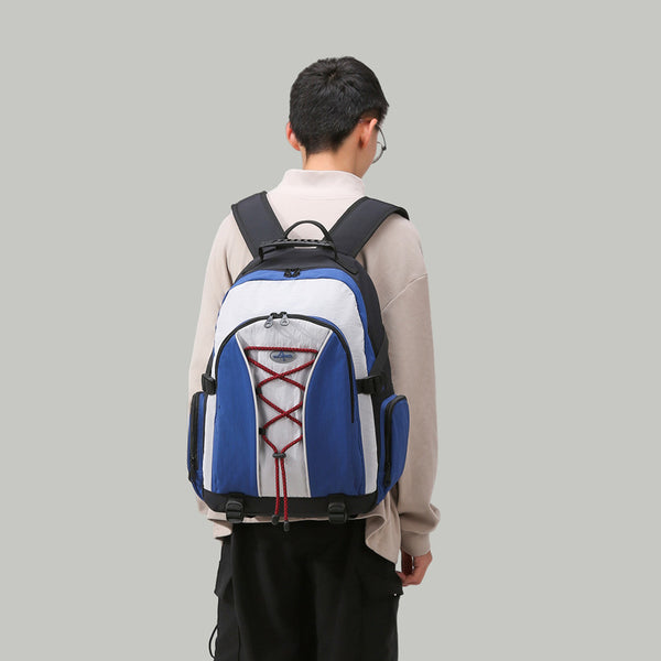 Fashion junior high school high school primary school students backpack lightweight large capacity women's schoolbag outdoor sports hiking backpack men