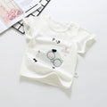 Wholesale baby short-sleeve t-shirts: 100% cotton crew neck printed tops for boys and girls - summer a-grade base layers