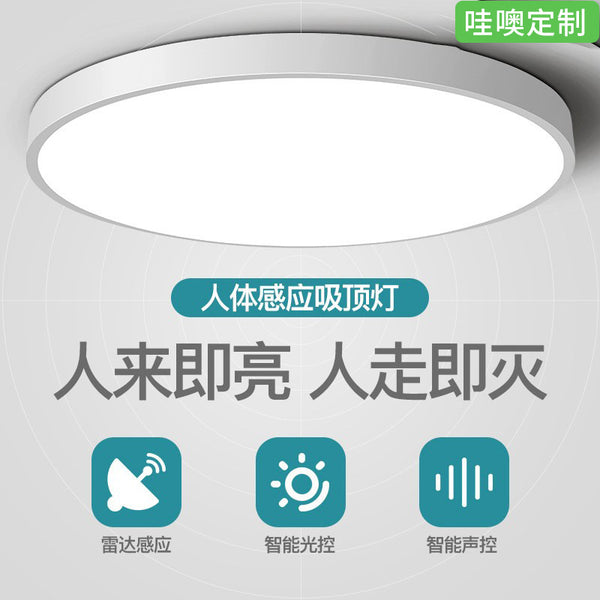[Wow] Smart ceiling LED aisle corridor staircase light entrance entrance voice-activated radar human body sensor light