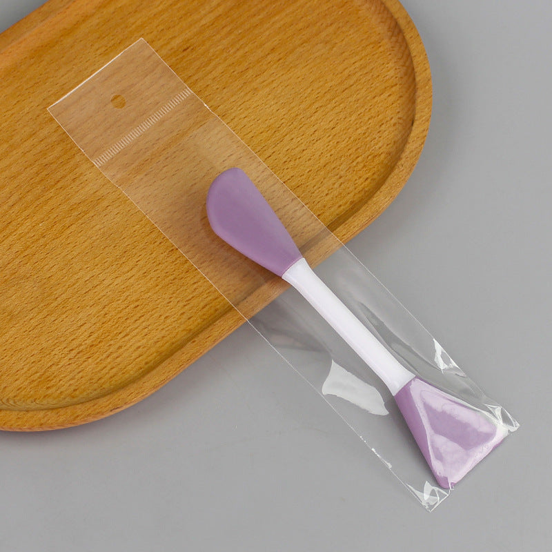Double-ended silicone brush mask brush knife type + shovel type soft rubber head brush diy mask adjustment tool dual-purpose makeup brush