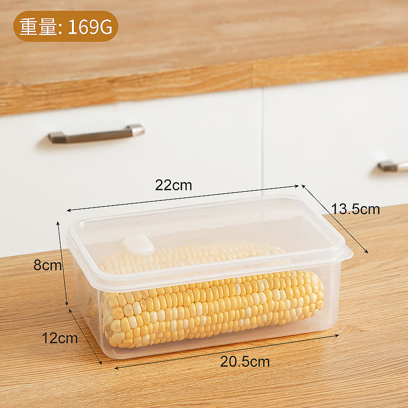 Kitchen Food Refrigerator Storage Box Transparent Sealed Fruit Food Fresh-keeping Box Food Grade Plastic Japanese Bento Box