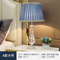 Modern fashion crystal table lamp bedroom bedside lighting living room light luxury warm romantic wedding american style dimmable remote control
