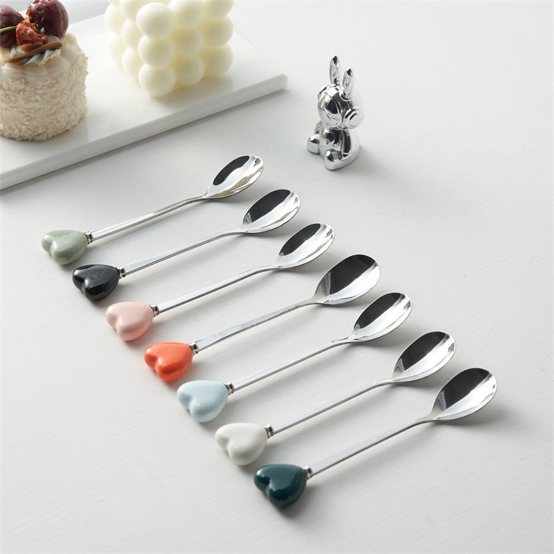 New arrival spoon stainless steel high-looking fork and spoon decal size can be customized for home coffee spoon and fork customization