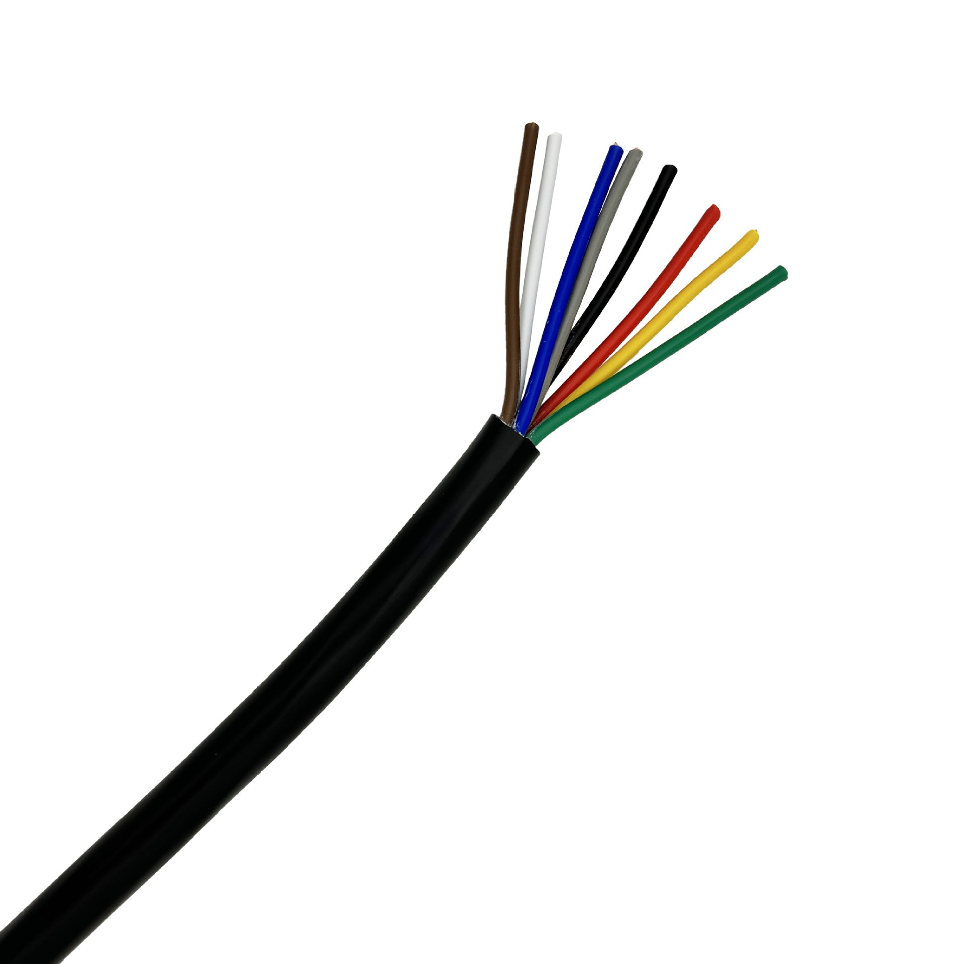 RVV8 core national standard sheathed wire 0.5 0.75 1.0 1.5 2.5 multi-core color control wire multi-strand soft copper wire
