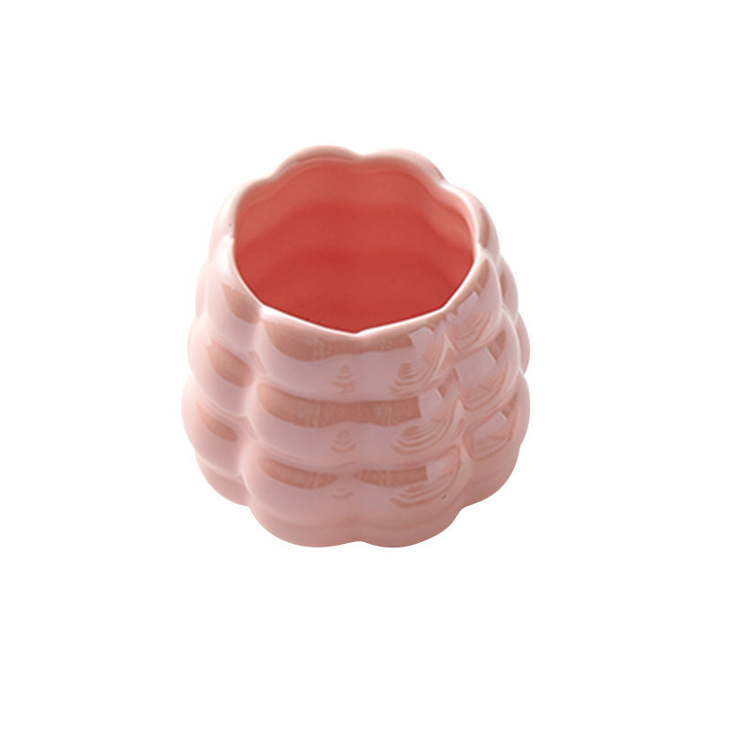 Influencer-approved creamy fruit fork set: electroplated, luxe storage jar, high-value coffee table decor, fruit picks