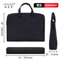 Oukeqi large capacity business briefcase office conference document bag portable business trip laptop bag print logo