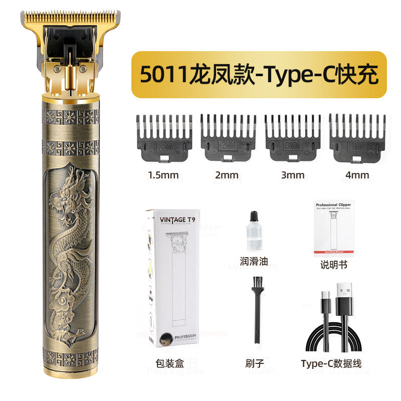 t9 hairdressing electric clipper wholesale oil head bald handy gadget clipper professional carving clipper electric razor