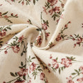 Baby romper  spring/autumn new collection - country style red floral print bodysuit with lace collar
