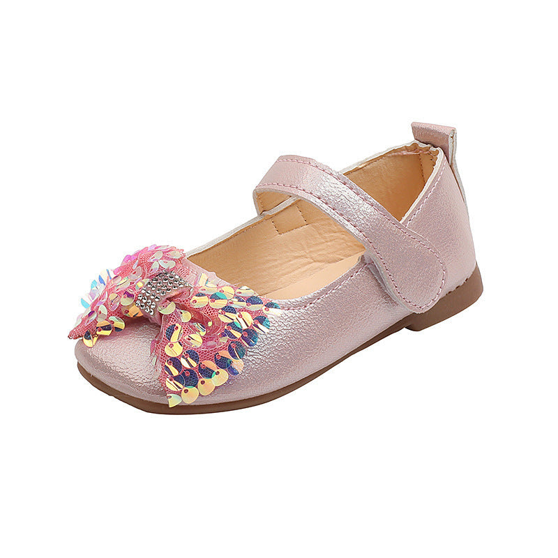 autumn new girls' princess shoes - stylish soft sole cute bowknot toddler & baby flats
