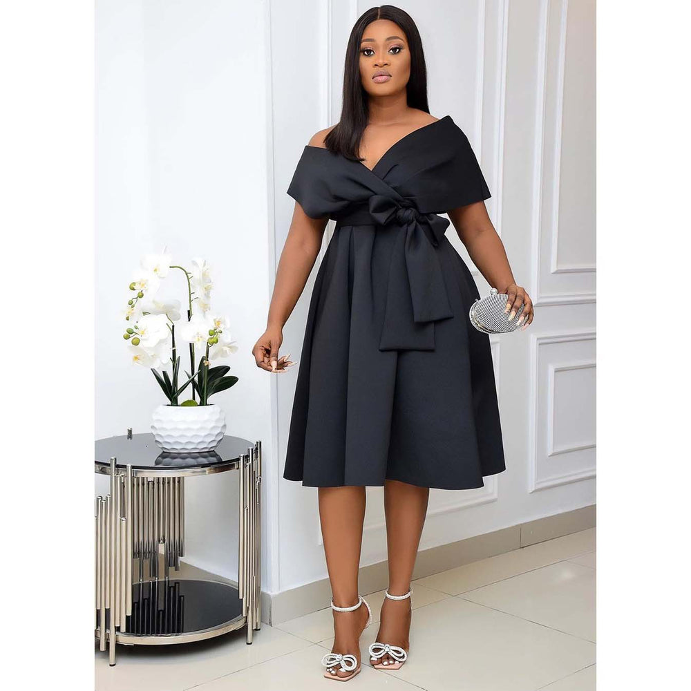 Summer new arrivals:  independent store, european and american plus size women's sexy deep v-neck maxi dress/gown