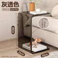 Acrylic coffee table, transparent suspended light luxury, high-end, popular side table, cream style, master bedroom balcony, bay window, small table