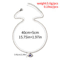 Multi-layered necklace wholesale fashionnew arrival aliexpress jewelry alloy devil's eye punk style hip hop pendant