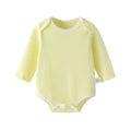 Long-sleeved light yellow khaki [pure cotton]