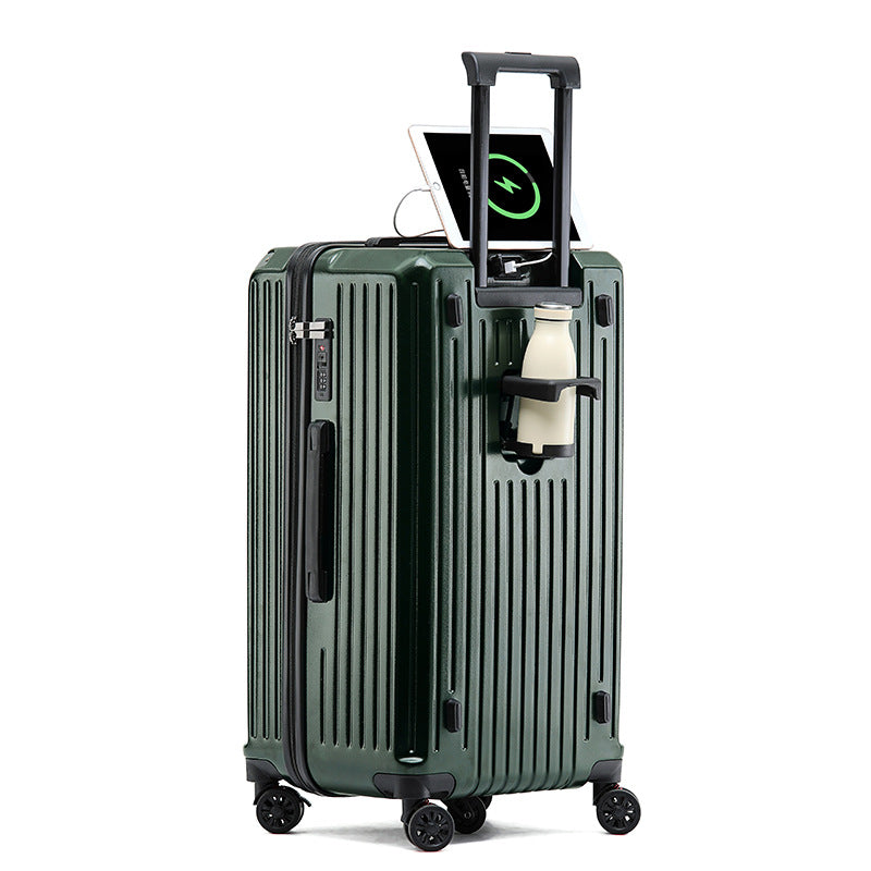 Pinghu ultra-light large-capacity suitcase women's trolley case 28-inch luggage five-wheel password case suitcase men's leather case