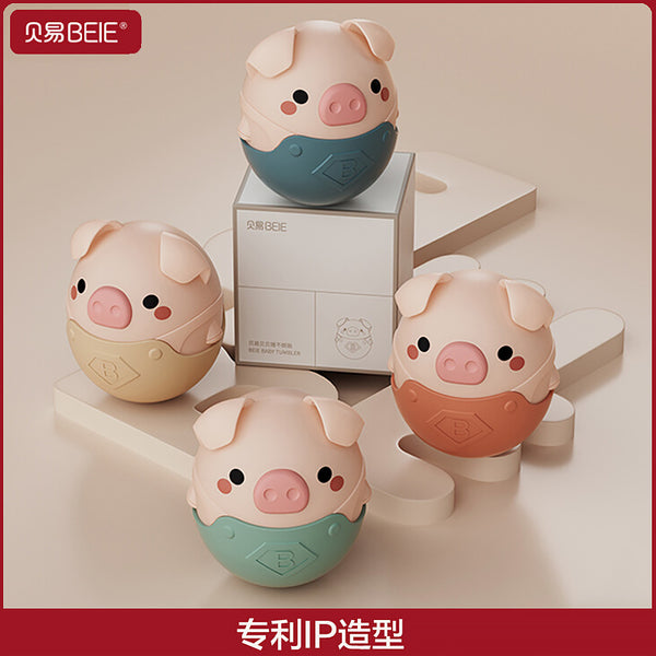 Beiyi tumbler toy baby 0-1 years old 6 months early education puzzle baby can bite waterproof soft cartoon