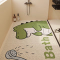 Cartoon cute shower room bathroom mat hollow silk loop non-slip anti-fall floor mat bathroom toilet drainage foot mat