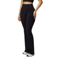 Fashion cross-border high waist shaping yoga pants hip lifting slimming lookflap pocket pants fitness pants women's wide leg slimming lookflared sweatpants