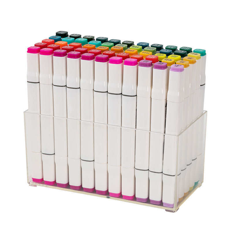 Art raw lead painting special pen holder wall hanging storage box plastic square watercolor pen marker storage box