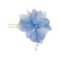 Dead leaf butterfly hairpin retro chiffon flower pearl tassel u-shaped hairpin new chinoiserie hair accessories hair elegant headwear