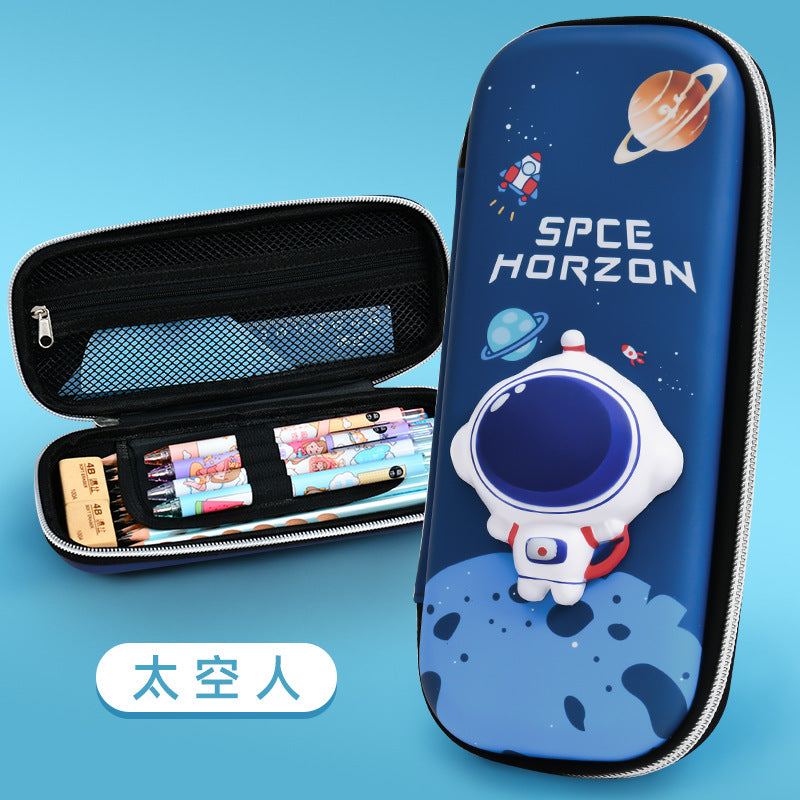 Decompression doll pencil case EVA primary school student stationery box 3D kindergarten cartoon cute men and women creative pencil bag