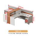 Saint li staff desk employee slot desk card seat casual modern screen financial desk and chair combination