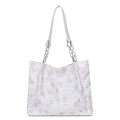 2025 new large capacity women's bag lace fashion handbag minimalist trendy shoulder bag casual commuter tote bag
