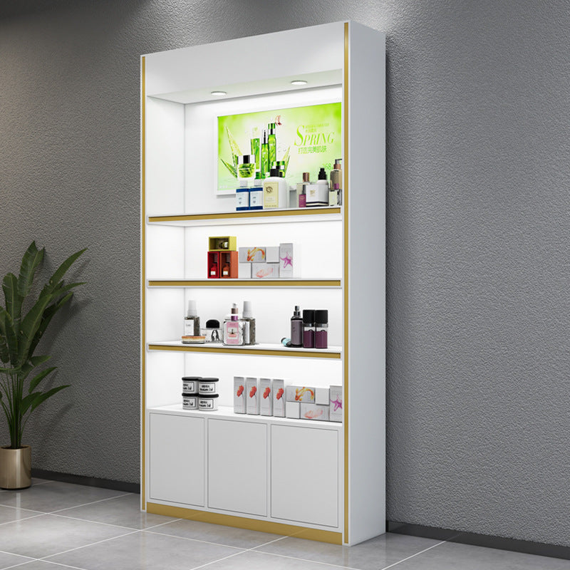 Paint Cosmetics Display Cabinet MDF Fiberboard Storage Movable Beauty Salon Product Cabinet Creative Display Cabinet