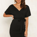 cross-border  new arrival: sexy backless tie-up bodycon dress - spring/summer collection - in stock