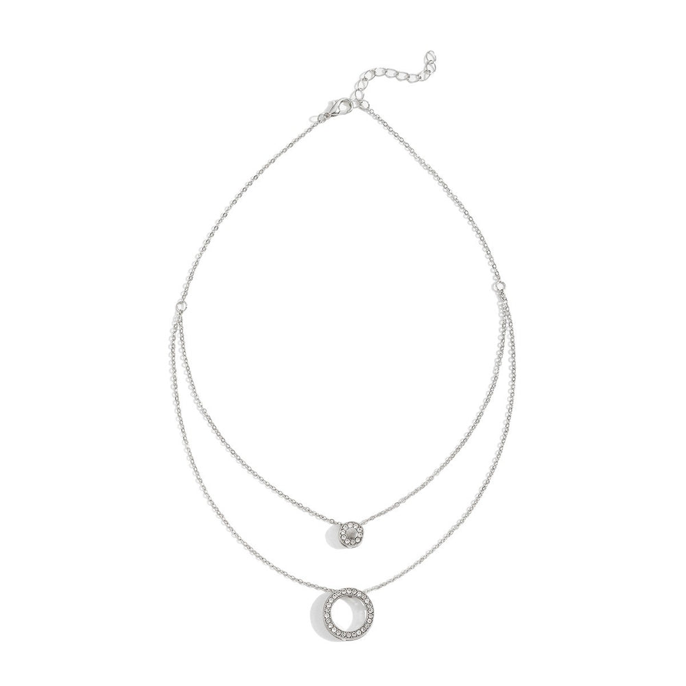 Wholesale round necklaces - european & american cross-border, light luxury, high-end diamond-studded pendants, women's fashionable minimalist design, choker necklaces