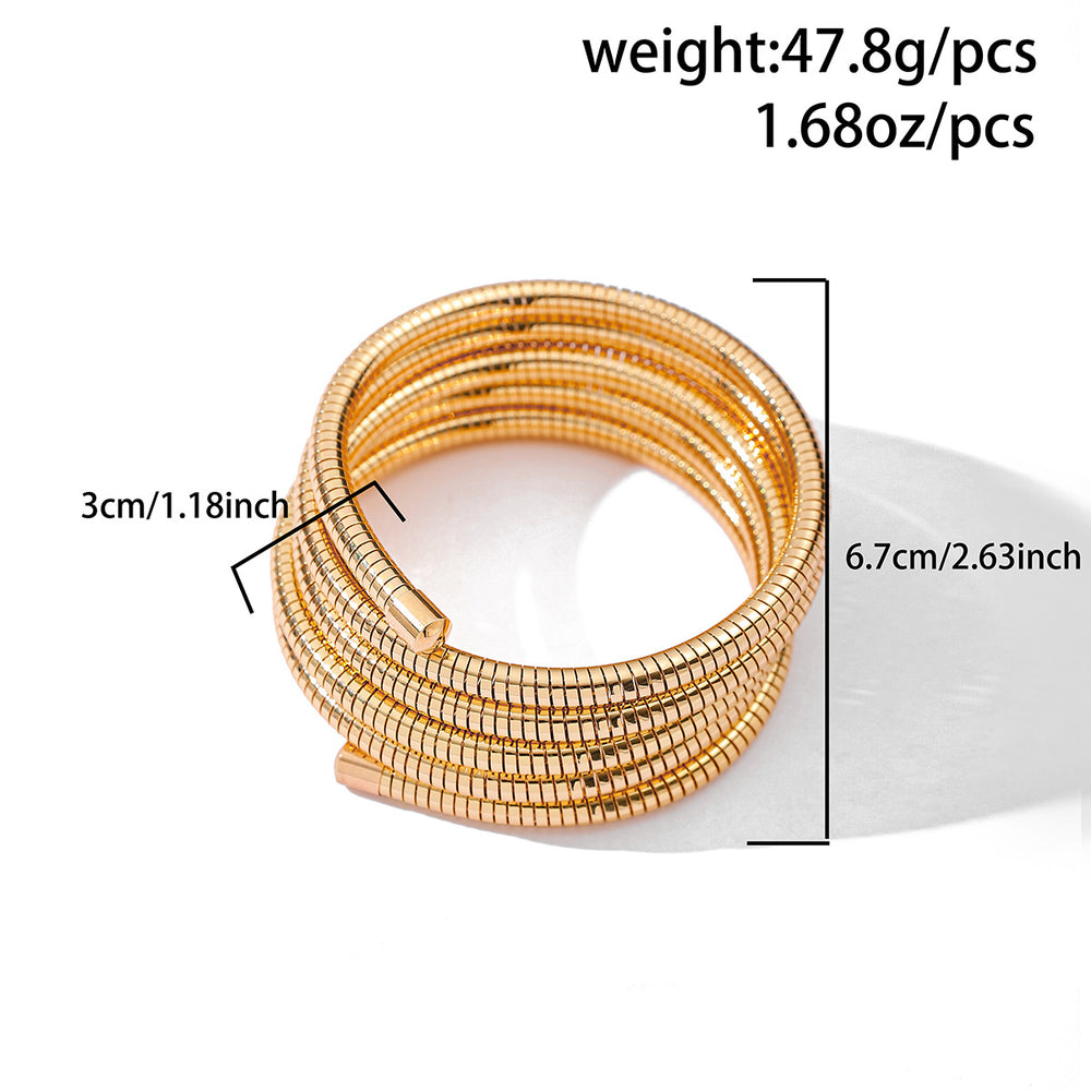 Snake bone chain bracelet wholesale fashion cross-border jewelry new arrivalstylish exaggerated multi-layer bracelet simple alloy bracelet for women
