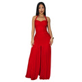 C7656 cross-border   fashion women's elegant solid color bodycon slit dress