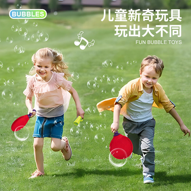 Kids' outdoor bubble toy - tiktok viral style - bubble blower with ping pong bubble function - manual magic bubble gun