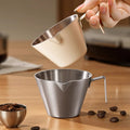 Coffee liquid extraction cup stainless steel measuring cup with scale liquid cup latte art cup milk foam cup coffee cup coffee utensils