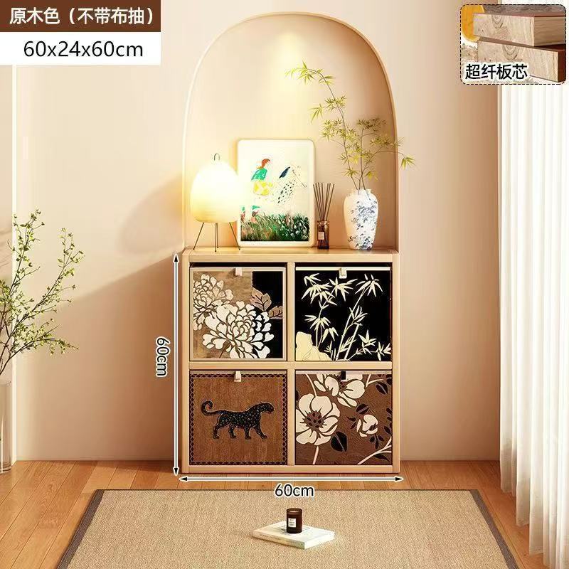 Simple bookcase all-in-one cabinet wall-mounted storage sofa side cabinet living room partition storage multi-layer storage cabinet bedside