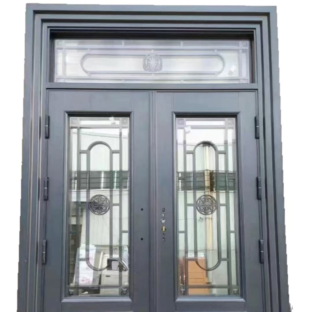 Factory direct zinc alloy glass splice door - stylish, bright, ideal for villas and country homes