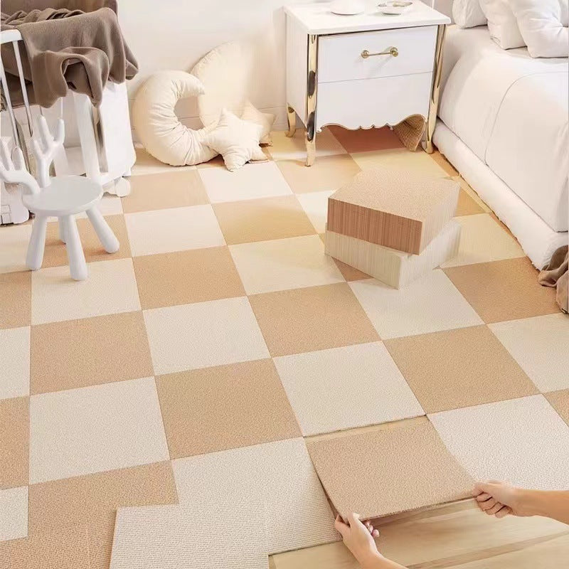 Splicing carpet self-adhesive living room bedroom crawling mat bedside full square non-slip floor mat room office study