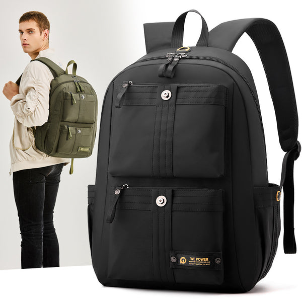 WEPOWER New Large Capacity Backpack Casual Male Student School Bag Lightweight Travel Leisure Backpack