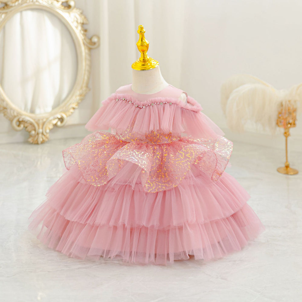 Ready-to-ship toddler & kids' sequin princess dress - perfect for baby girls' birthday parties & special occasions